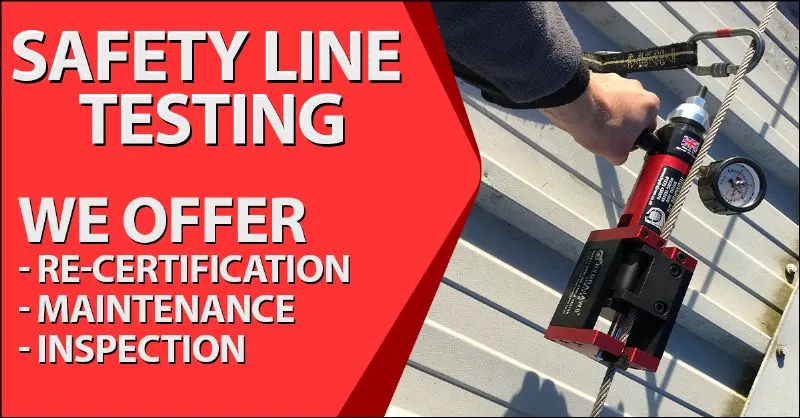 Safety Line Testing Swansea Industrial Roofing - Swansea, Glamorganshire